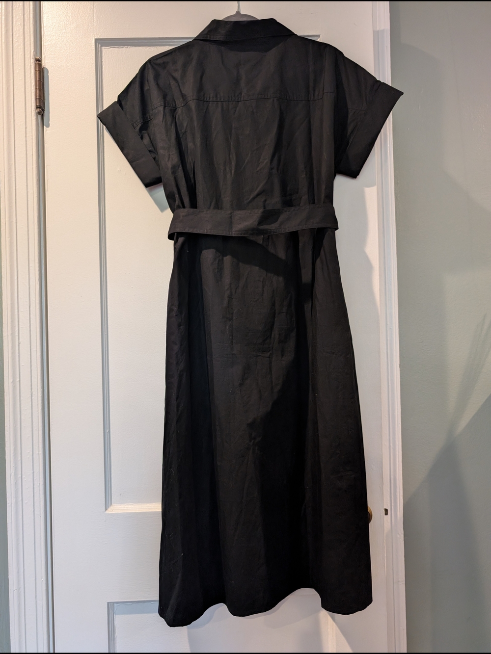 Banana Republic Poplin Cotton Midi Shirt Dress With Tie Waist - Picture 5 of 11